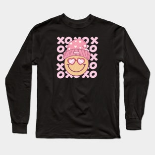 Smile Face Smiley XOXO Valentines Day Long Sleeve T-Shirt